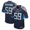 Tennessee Titans Sam Okuayinonu Nike Navy NFL Game Jersey