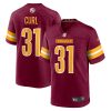 Washington Commanders Kamren Curl Nike Burgundy NFL Game Jersey