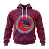 AFL Adelaide Crows Custom Name Number Polynesian Concept Pullover Hoodie