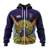AFL Fremantle Dockers Custom Name Number ArtWork For Australia Day Zip Up Hoodie