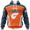 AFL Greater Western Sydney Giants Custom Name Number Special Sideline Pullover Hoodie