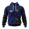 AFL West Coast Eagles Custom Name Number Polynesian Concept Pullover Hoodie