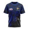 AFL West Coast Eagles Custom Name Number Polynesian Concept T-Shirt