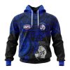 AFL Western Bulldogs Custom Name Number Polynesian Concept Pullover Hoodie