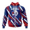 AFL Western Bulldogs Custom Name Number Special MotoCross Concept Zip Up Hoodie