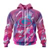 NFL Green Bay Packers Breast Cancer Zip Up Hoodie