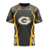 NFL Green Bay Packers Custom Name Number Camo Hunting T-Shirt