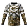 NFL Green Bay Packers Custom Name Number Deer Skull And Forest Sweatshirt