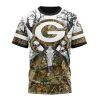 NFL Green Bay Packers Custom Name Number Deer Skull And Forest T-Shirt