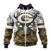 NFL Green Bay Packers Custom Name Number Deer Skull And Forest Zip Up Hoodie