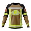 NFL Green Bay Packers Custom Name Number Firefighter Uniform Sweatshirt