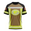 NFL Green Bay Packers Custom Name Number Firefighter Uniform T-Shirt