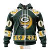 NFL Green Bay Packers Custom Name Number Grateful Dead Zip Up Hoodie