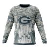 NFL Green Bay Packers Custom Name Number Honor US Air Force Veterans Sweatshirt