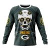 NFL Green Bay Packers Custom Name Number Kits For Dia De Muertos Sweatshirt