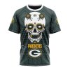 NFL Green Bay Packers Custom Name Number Kits For Dia De Muertos T-Shirt