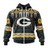 NFL Green Bay Packers Custom Name Number Native Concepts Zip Up Hoodie