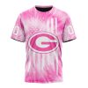 NFL Green Bay Packers Custom Name Number Pink Tie-Dye T-Shirt