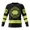 NFL Green Bay Packers Custom Name Number Special FireFighter Uniform Sweatshirt