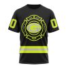 NFL Green Bay Packers Custom Name Number Special FireFighter Uniform T-Shirt