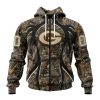 NFL Green Bay Packers Custom Name Number Special Hunting Camo Zip Up Hoodie