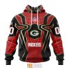 NFL Green Bay Packers Custom Name Number Spider Man Pullover Hoodie