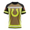 NFL Indianapolis Colts Custom Name Number Firefighter Uniform T-Shirt