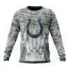 NFL Indianapolis Colts Custom Name Number Honor US Air Force Veterans Sweatshirt