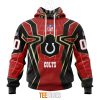 NFL Indianapolis Colts Custom Name Number Spider Man Pullover Hoodie
