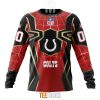 NFL Indianapolis Colts Custom Name Number Spider Man Sweatshirt