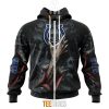 NFL Indianapolis Colts Halloween Horror Skull Zip Up Hoodie