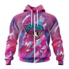 NFL Jacksonville Jaguars Breast Cancer Zip Up Hoodie