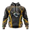 NFL Jacksonville Jaguars Custom Name Number Camo Hunting Pullover Hoodie
