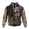 NFL Jacksonville Jaguars Custom Name Number Camo Realtree Hunting Pullover Hoodie