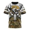 NFL Jacksonville Jaguars Custom Name Number Deer Skull And Forest T-Shirt