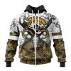 NFL Jacksonville Jaguars Custom Name Number Deer Skull And Forest Zip Up Hoodie