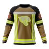 NFL Jacksonville Jaguars Custom Name Number Firefighter Uniform Sweatshirt