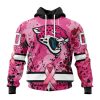 NFL Jacksonville Jaguars Custom Name Number Pink Breast Cancer Pullover Hoodie