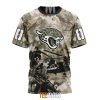 NFL Jacksonville Jaguars Custom Name Number Veteran Salute To Service T-Shirt