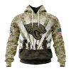 NFL Jacksonville Jaguars Custom Name Number Veterans And Families Pullover Hoodie