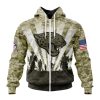 NFL Jacksonville Jaguars Custom Name Number Veterans And Families Zip Up Hoodie