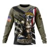 NFL Jacksonville Jaguars Custom Name Number Veterans Kneeling Soldier Sweatshirt