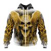 NFL Jacksonville Jaguars Kits With Skull Art Zip Up Hoodie