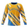 NFL Los Angeles Chargers Custom Name Number MotoCross Concept Sweatshirt