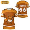 POKEMON Eevee Custom Name Number Sport T-Shirt