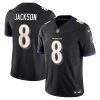 Baltimore Ravens Lamar Jackson Nike Black Vapor NFL Limited Jersey