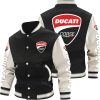 Ducati Black White Baseball Jacket