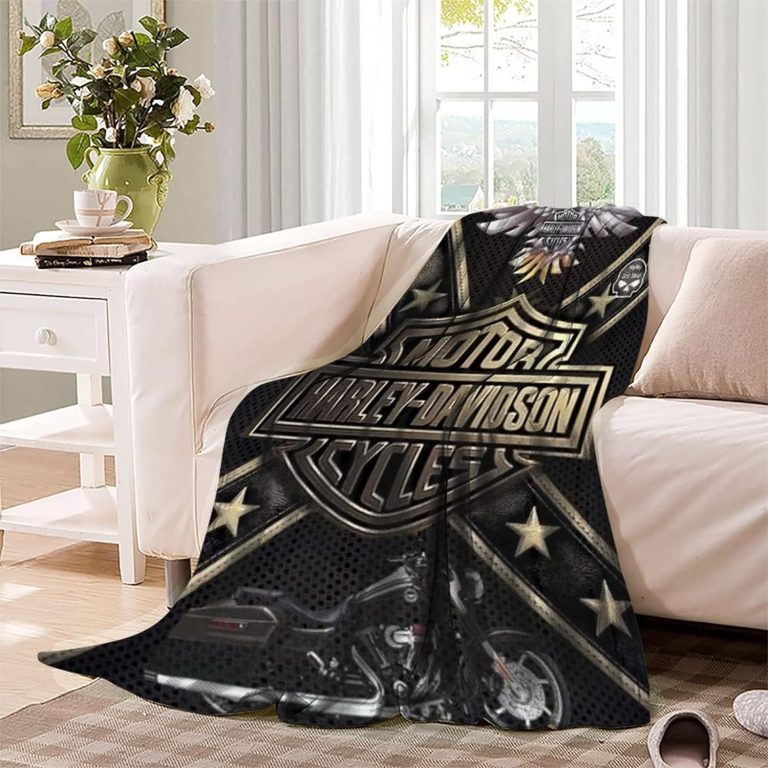 HarleyDavidson Logo Fleece Blanket