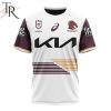 NRL Brisbane Broncos Custom Name Number 2024 Away Jersey T-Shirt