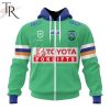 NRL Canberra Raiders Custom Name Number 2024 Home Jersey Zip Up Hoodie